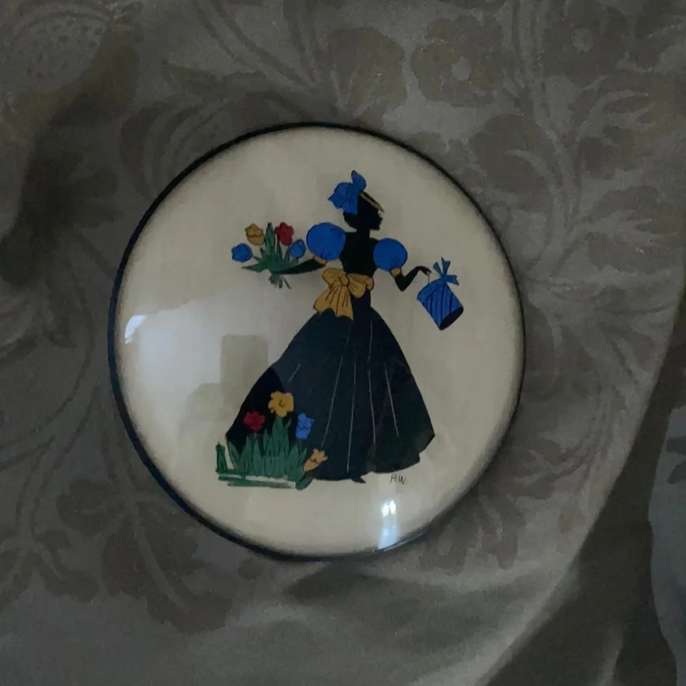 Vintage Peter Watson Hand painted women silhouette
